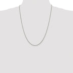 Polished Snake Chain Necklace in Sterling Silver, 1.2mm