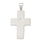 Sterling Silver 925 Cross Pendant with Polished Anti-Tarnish Finish