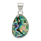 Abalone Pendant in Sterling Silver, 40mm - Sophia Jewelers
