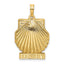 14K OCEAN CITY Scallop Shell Charm