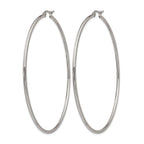 Stainless Steel Polished Hoop Earrings for Women