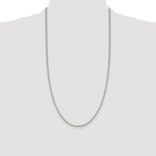 Box Chain Necklace in Sterling Silver, 1.9mm