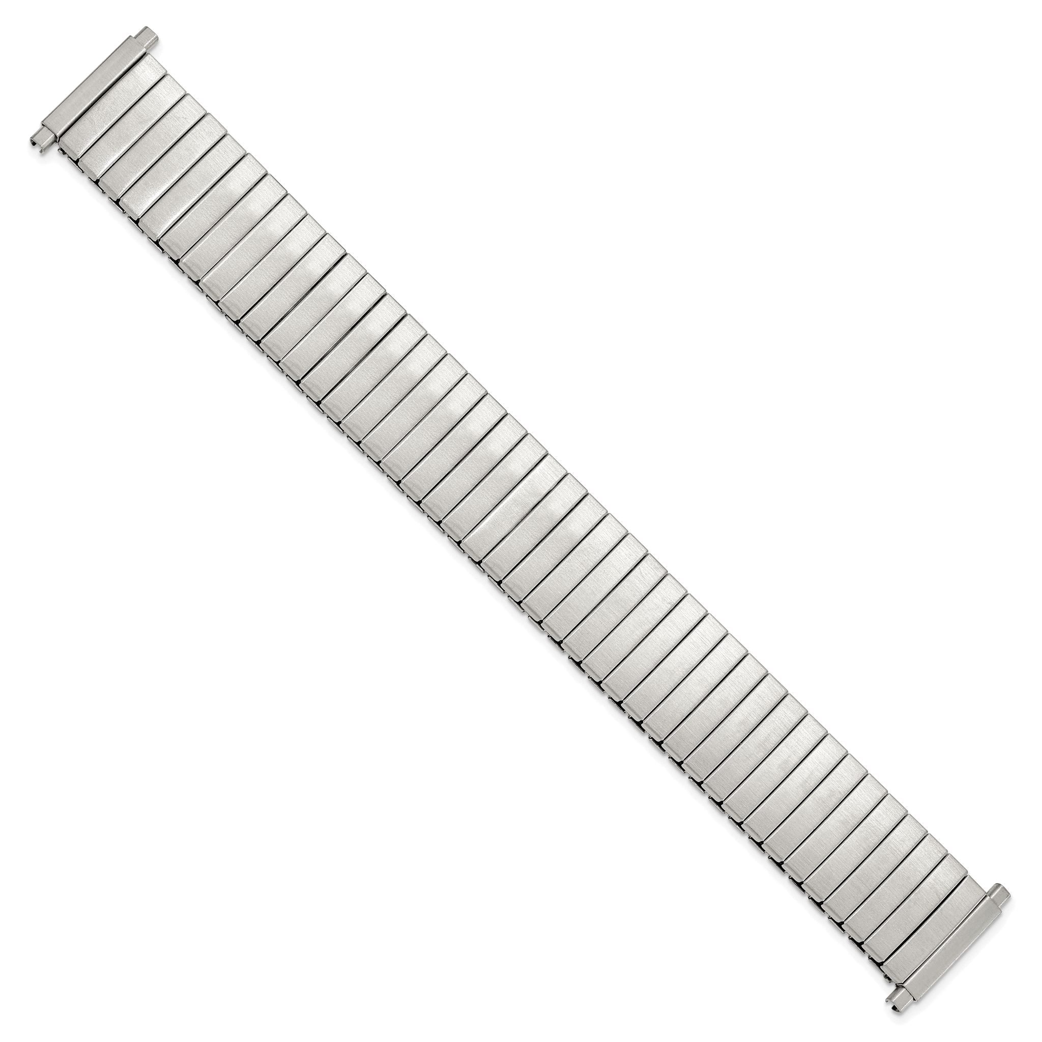 18-23mm Mens Satin Stainless Steel De-Flexo Expansion Link 6.75 inch Watch Band Secondary image
