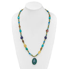 Sterling Silver Citrine/Lapis/Agate/Howlite/Jade/Chrysocolla/Necklace