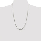 Diamond-Cut Round Box Chain Necklace in Sterling Silver