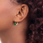 14k 5mm Mount St. Helens Leverback Earrings