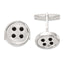 Sterling Silver Polished Onyx Cuff Links