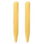 Kelly Waters Brass Pair of Two 3 inch Engravable Collar Stays
