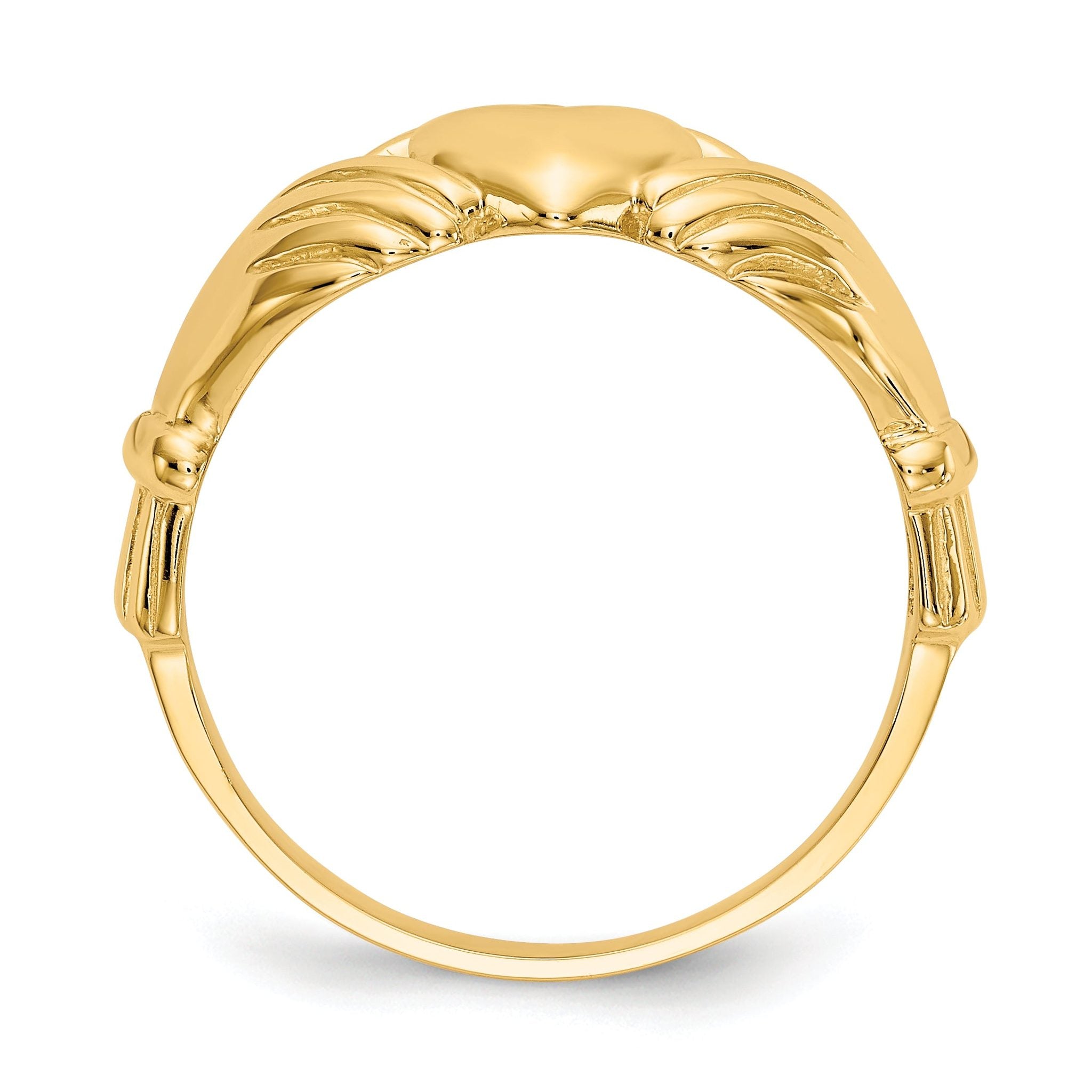 14k Men's Claddagh Ring Secondary image