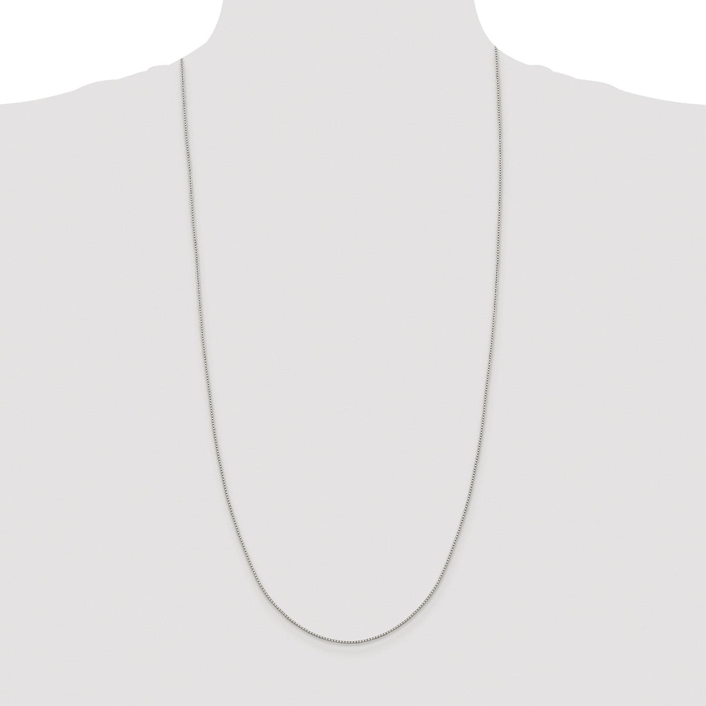 8-Sided Box Chain Necklace in Sterling Silver