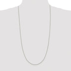 8-Sided Box Chain Necklace in Sterling Silver