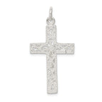 Sterling Silver 925 Crucifix Pendant with Polished Anti-Tarnish Finish