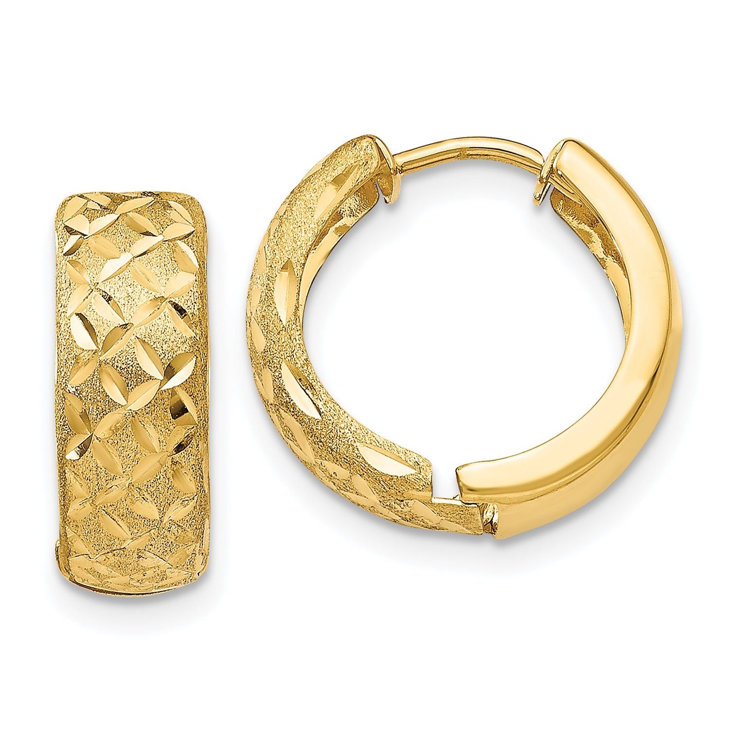14k 5mm Hinged Hoop Earrings Main image