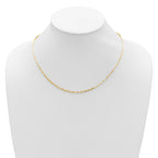 1.1mm 10K Yellow Gold Franco Chain