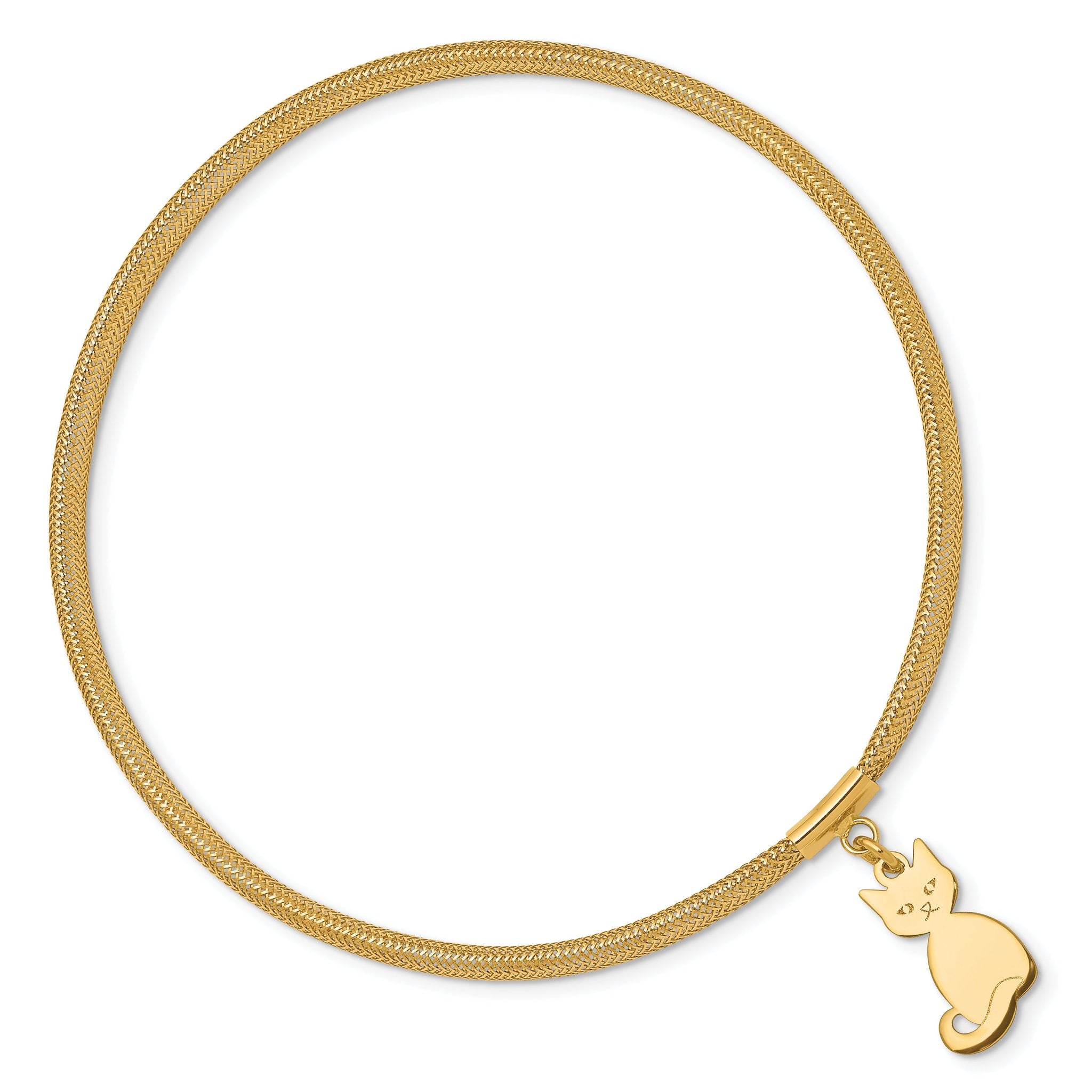 14K Cat Stretch Mesh Bracelet Main image