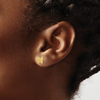 Sophia Jewelers 14K Gold Polished Butterfly Earrings for Women
