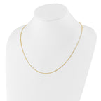14K Adjustable 1mm  D/C Box Chain