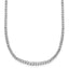 14k White Gold 5 carat Lab Grown Diamond VS/SI+ G+ Complete 18 inch Graduated Tennis Necklace