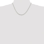 Diamond-Cut Round Box Chain Necklace in Sterling Silver