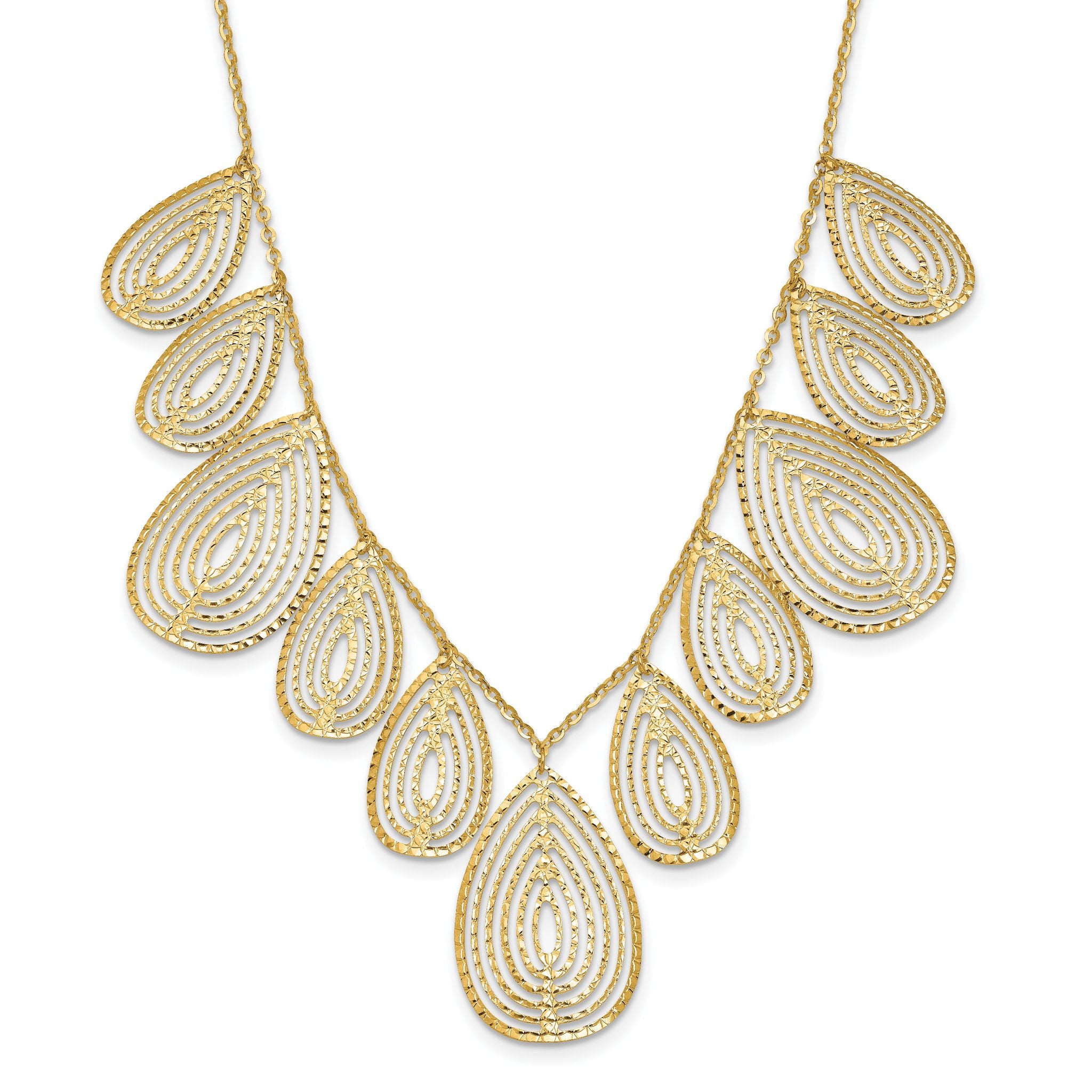 14k Polished D/C w/ 2in ext. Necklace Main image