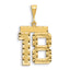 14K Gold Diamond-Cut Large Number 18 Pendant in Brushed Finish