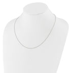 Adjustable Round Cable Chain in 14K White Gold, 1.4mm