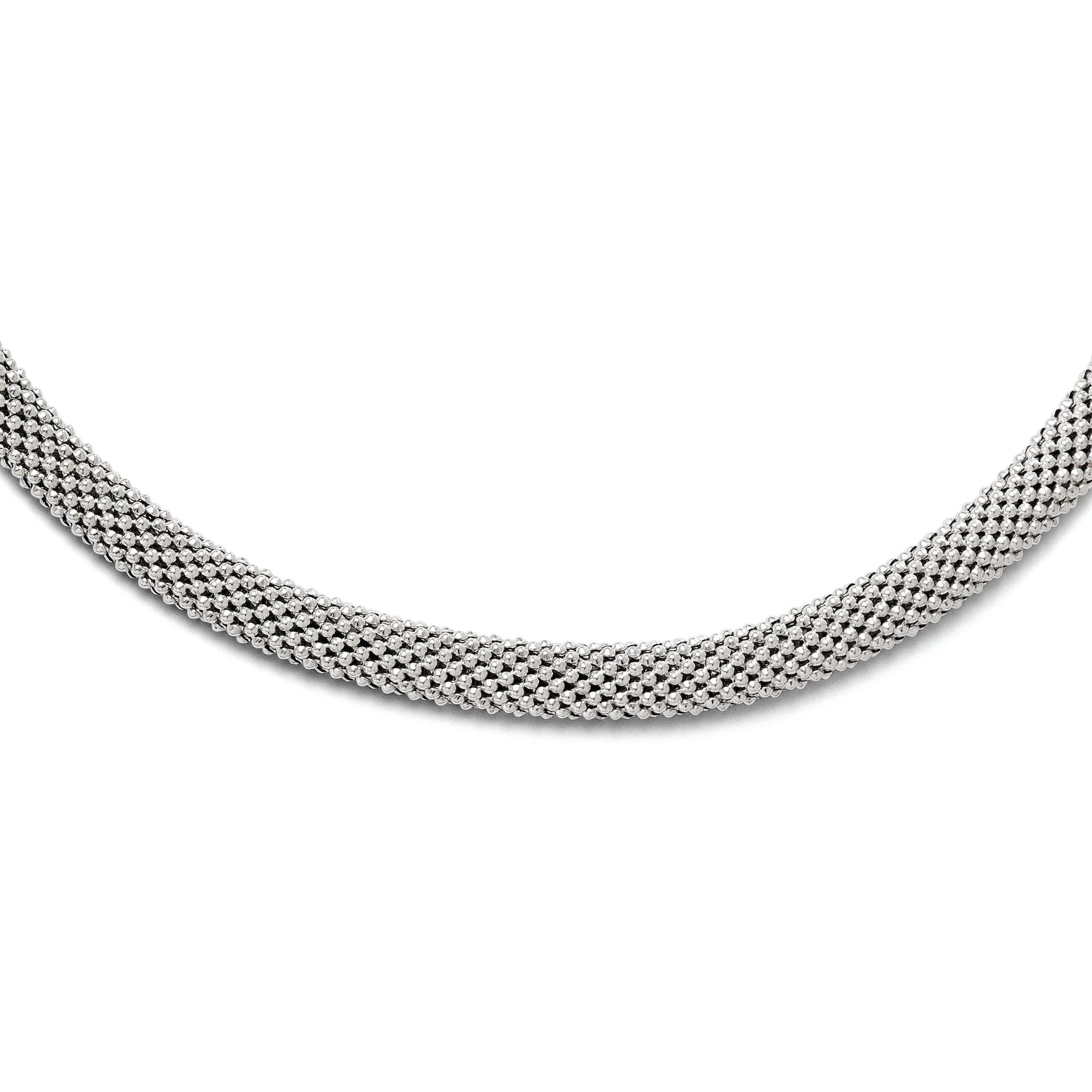 Sophia Jewelers 925 Sterling Silver Onyx Fancy Necklace Elegant 18-inch Design