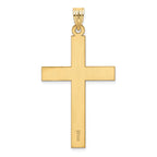 14K Sandblasted Cross Pendant