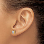 14K Yellow Gold 1 1/4 ct Lab-Created Diamond VS/SI+ G+, 4-Prong Stud Earrings