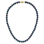 14k 6-7mm Black Near-Round Freshwater Cultured Pearl 7.5 inch Bracelet