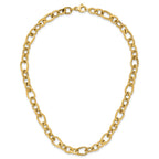14K Polished Fancy Link Necklace