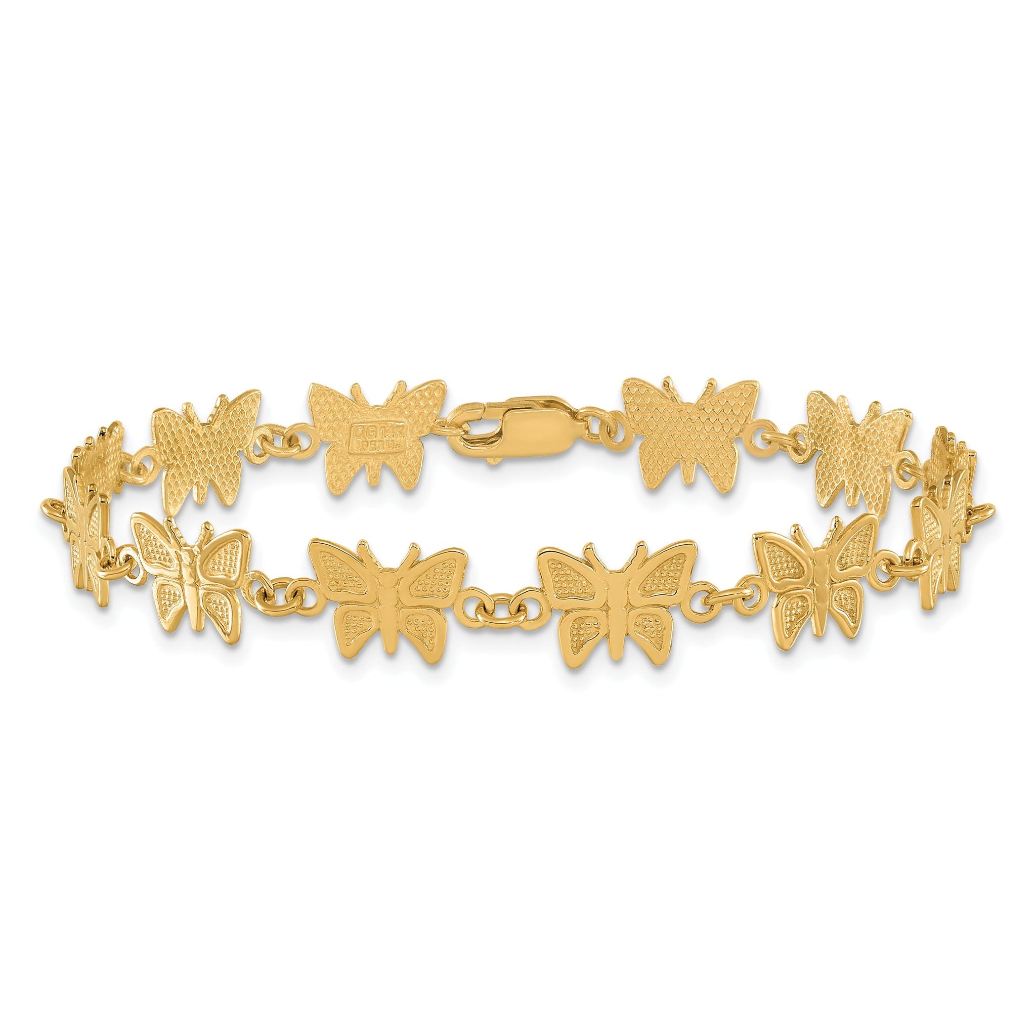 14k Butterfly Bracelet