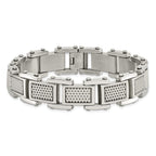 Stainless Steel Brushed and Polished Bracelet for Men