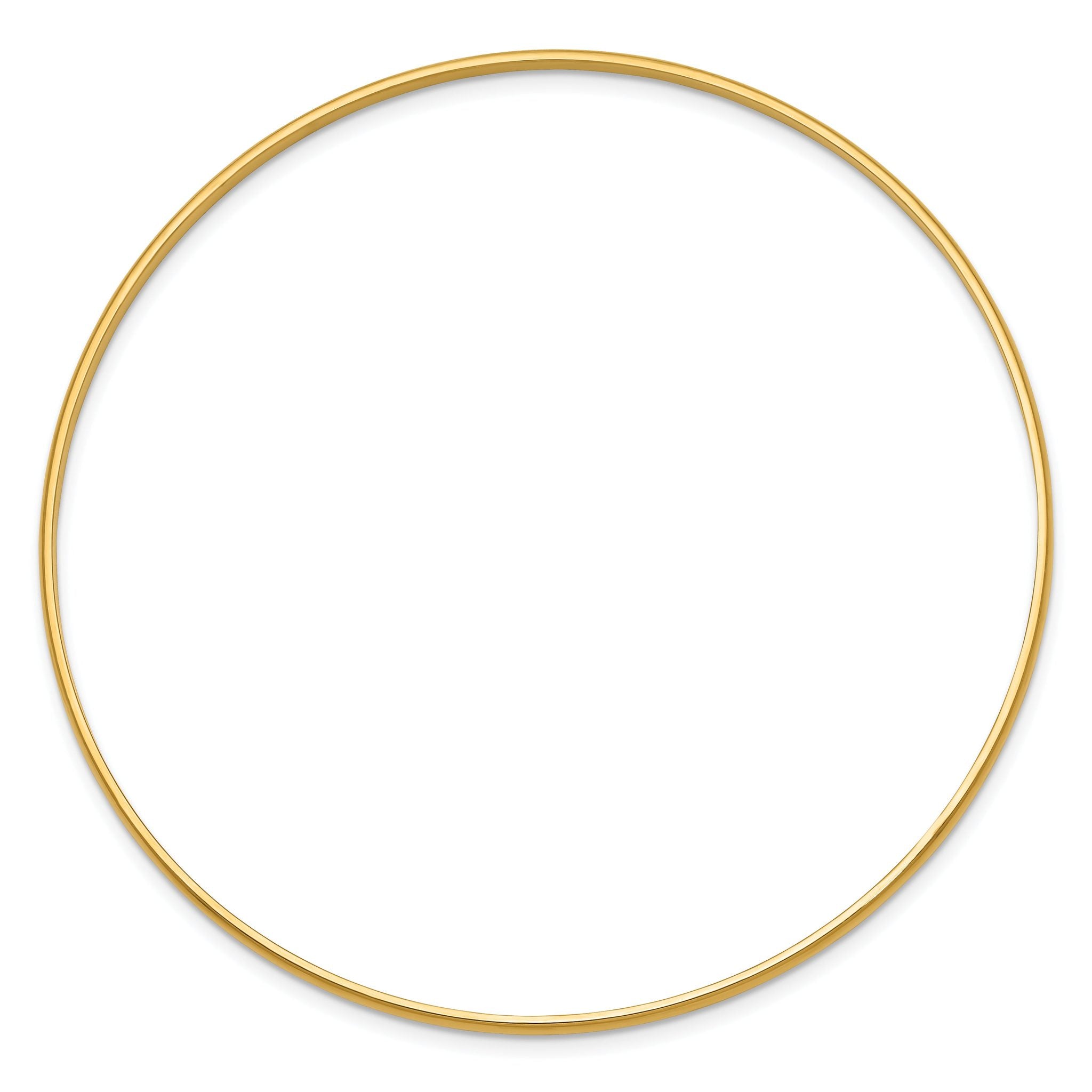 Sophia Jewelers 14K Gold Polished Half-Round Women's Slip-On Bangle Secondary image