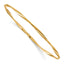 10K Polished Twisted Slip-on Bangle