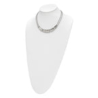 Polished & Textured Necklace in Stainless Steel