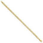 Curb Chain Bracelet in 14K Yellow Gold, 4.3mm