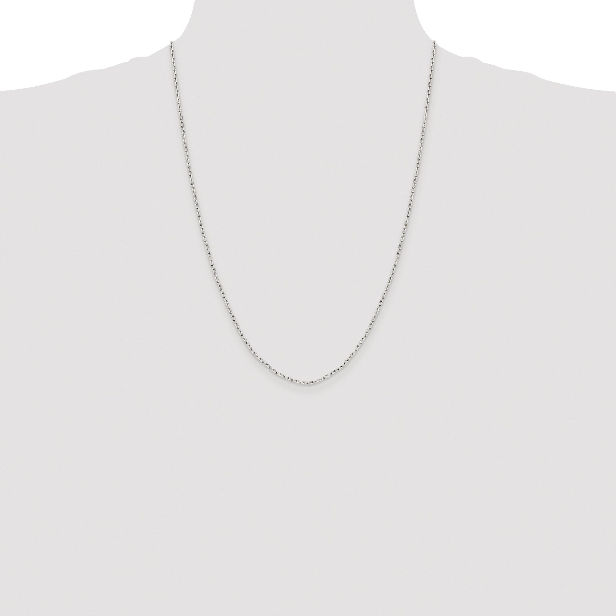 Diamond-Cut Cable Chain Necklace in Sterling Silver