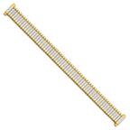 Ladies Long 12-16mm Two-tone IP-plated Stainless Steel 6.75 inch Expansion Watch Band