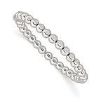 Sophia Jewelers Sterling Silver 925 Beaded Stretch Bracelet for Women