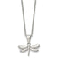 Dragonfly Pendant Necklace in Stainless Steel