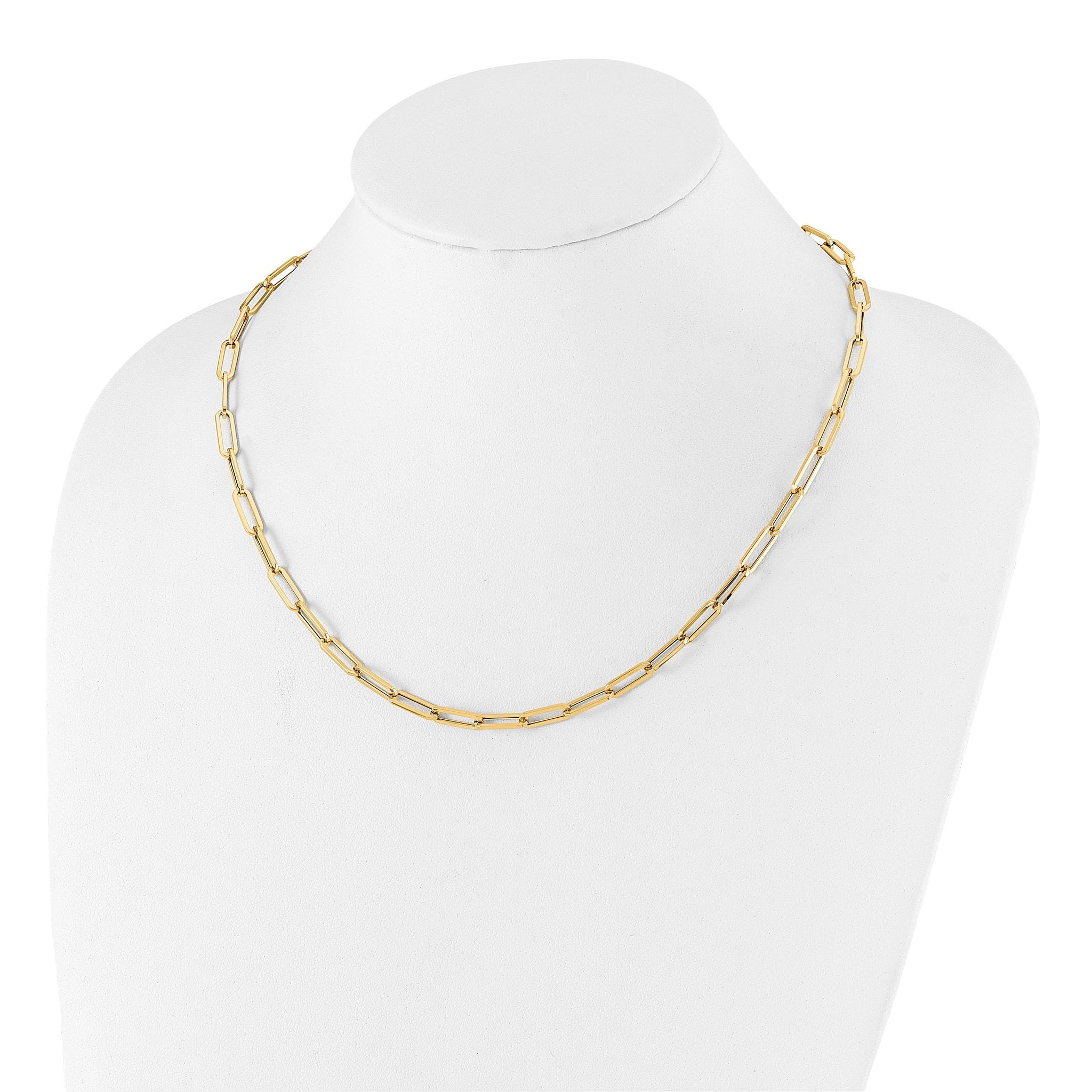 14K Polished Fancy Link Necklace Secondary image