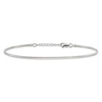 Snake Chain Anklet in Sterling Silver, 1.5mm