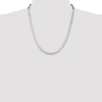 Magic Herringbone Chain Necklace in Sterling Silver, 5.25mm