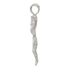 Sterling Silver 925 Corpus Pendant with Polished Finish  Solid, Casted Design