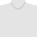 Polished Snake Chain Necklace in Sterling Silver, 1.2mm