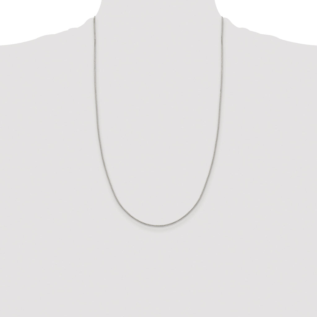 8-Sided Box Chain Necklace in Sterling Silver