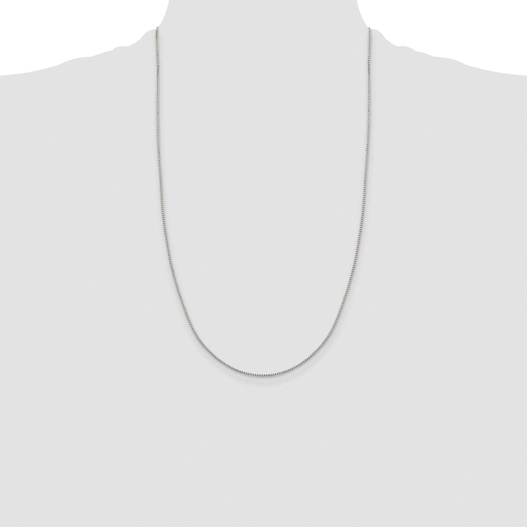 8-Sided Box Chain Necklace in Sterling Silver