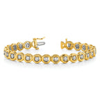 14k Complete 3/4 carat Round VS Diamond Circle Add-A-Diamond 7 inch Tennis Bracelet
