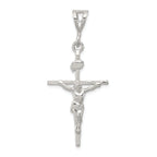 Sophia Jewelers Polished Sterling Silver INRI Crucifix Pendant Anti-Tarnish